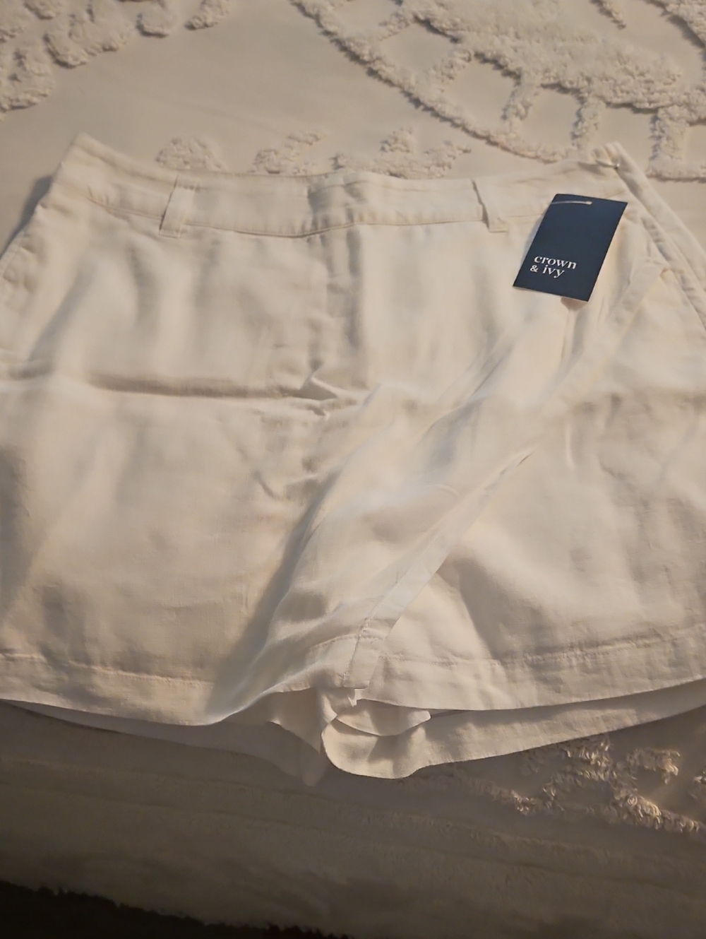 crown & ivy White Women's Skort